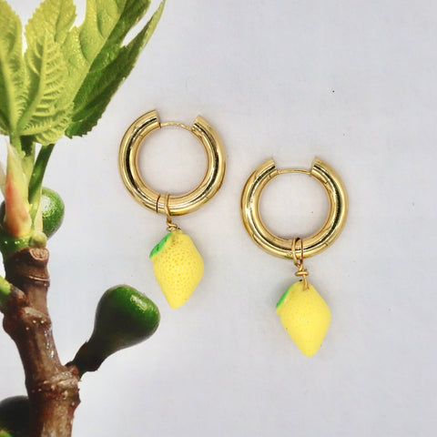 Chunky Lemon Hoops